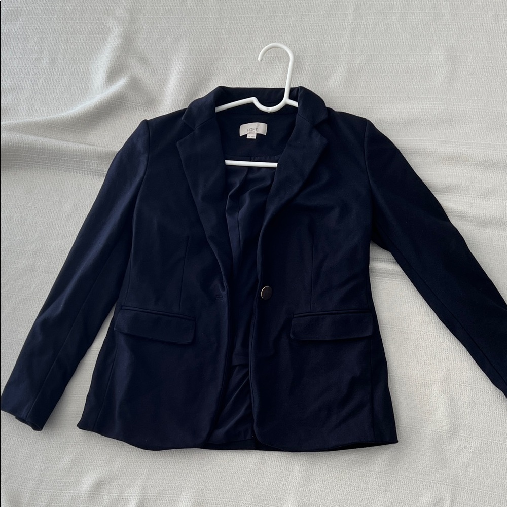 Loft Petite Women’s Navy Blue Blazer